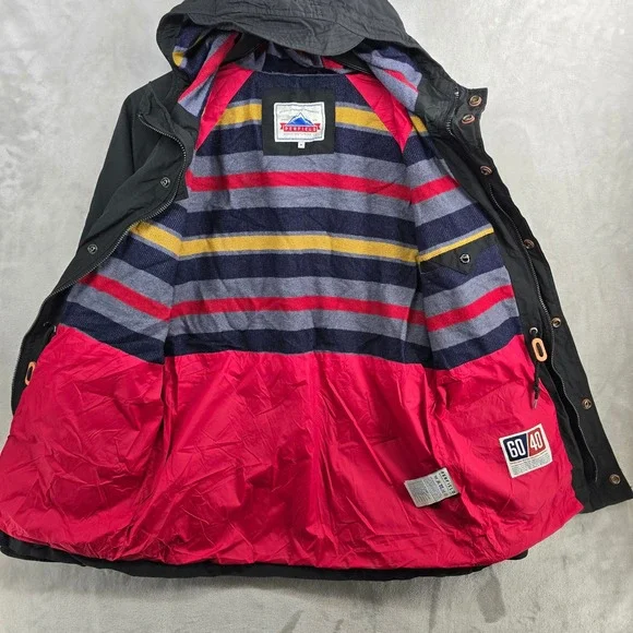 Penfield Kasson Jacket Men Medium Black Mountain Parka Field Utility 60/40 Lined - Picture 7 of 11